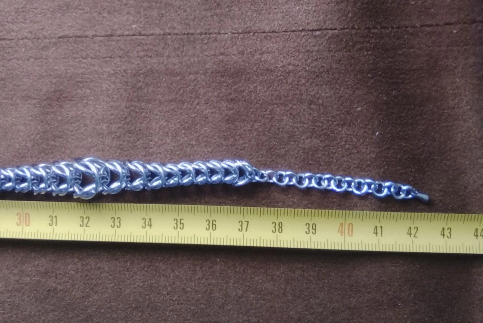 Colar choker unissex chainmail bizantino 6 desenhos decrescentes – photo 7